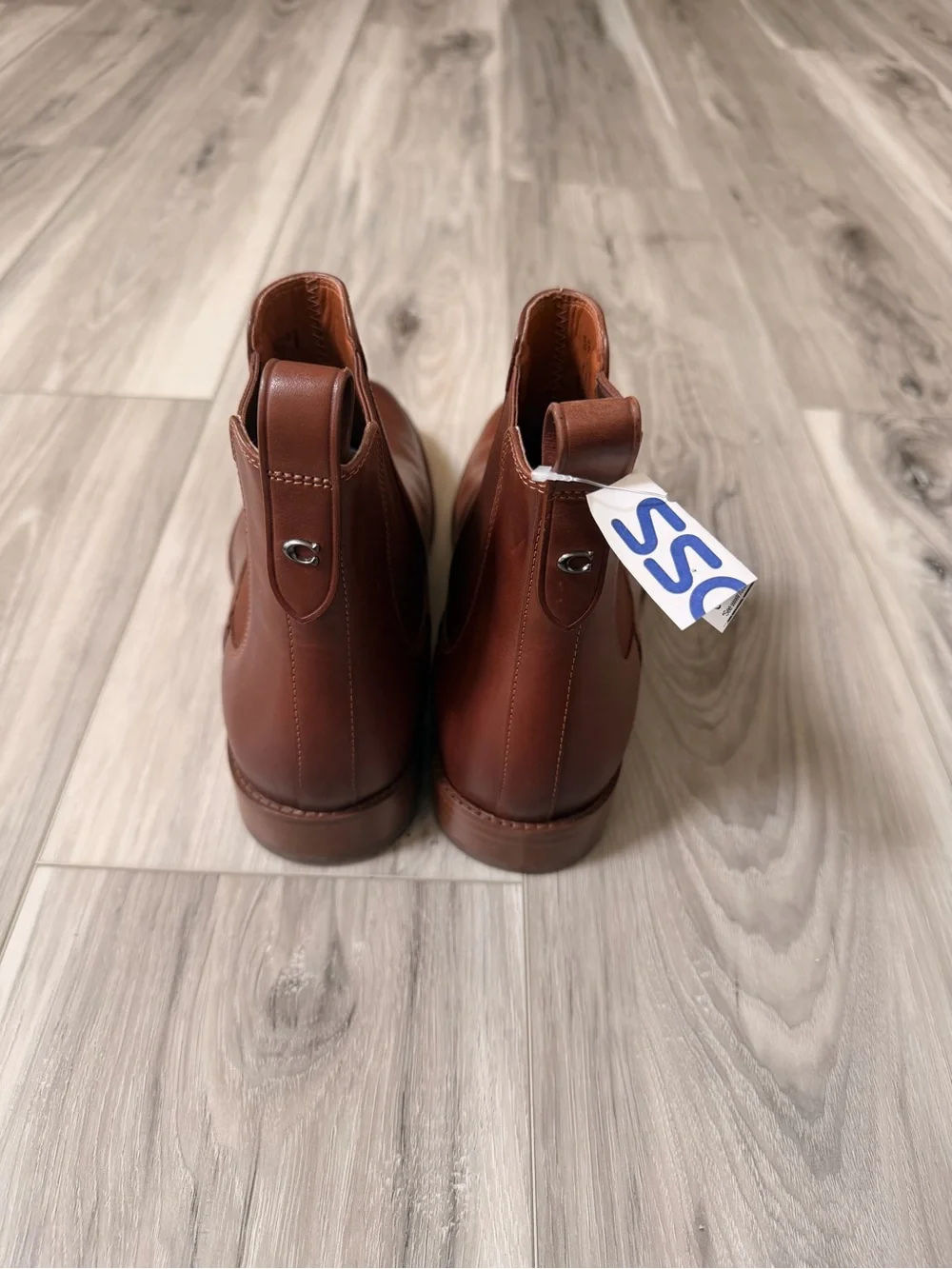 Coach Men’s Brown Leather Chelsea Boots US 7.5D NWT